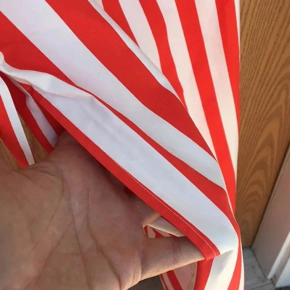 New* Easy Jumpsuit Ivory‎ and red striped - Picture 5 of 8